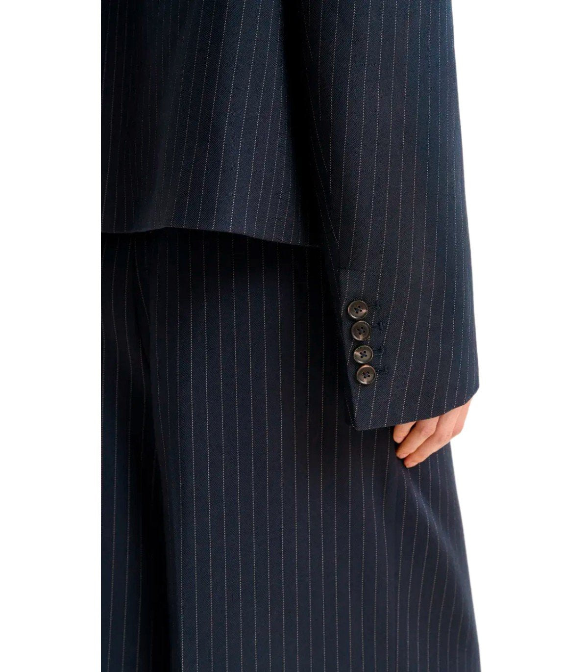 ESSENTIEL ANTWERP ITZEL MARINEBLAUER CROPPED BLAZER