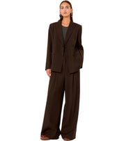 BLAZER ORNATI DOUBLE-BOUTONNAGE MARRON MAX MARA WEEKEND