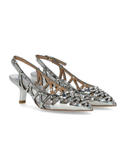 ESCARPINS SLINGBACK BIZARRE ARGENT ASH