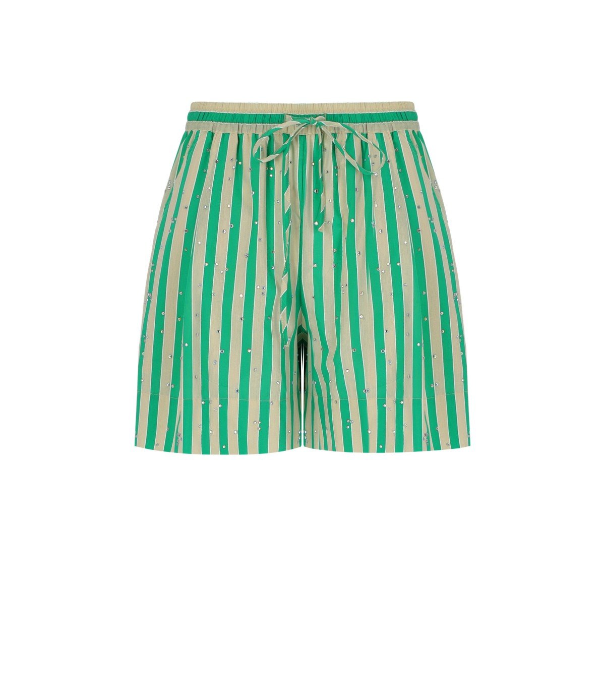 ESSENTIEL ANTWERP JEEUW GREEN SHORTS