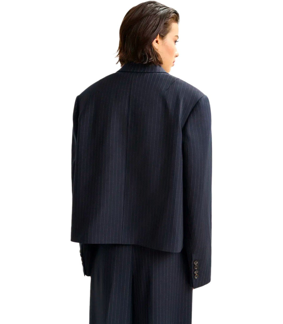 ESSENTIEL ANTWERP ITZEL MARINEBLAUER CROPPED BLAZER