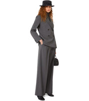 BLAZER À DOUBLE BOUTONNAGE GRIS MAX MARA WEEKEND