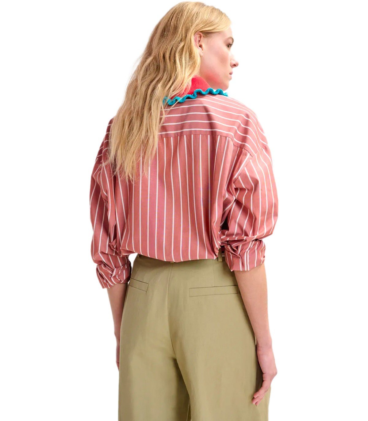 ESSENTIEL ANTWERP JAMMER BEIGE WIDE LEG HOSE