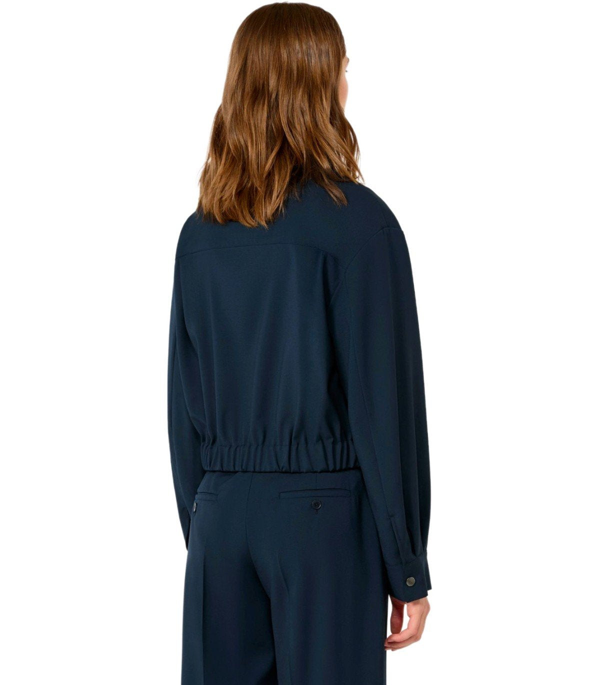 MAX MARA WEEKEND DECANO BLUE SHIRT JACKET