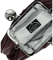MAX MARA WEEKEND PASTICCINO MILVANEW MEDIUM BURGUNDY CLUTCH