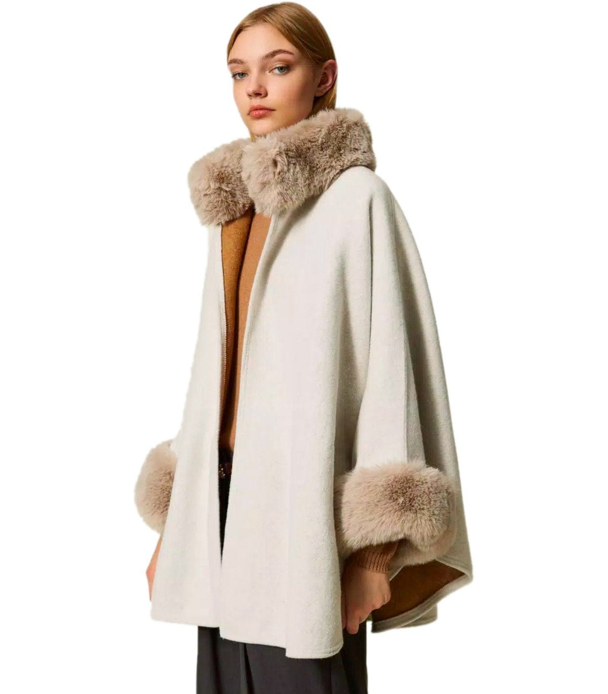 TWINSET BEIGE CAPE