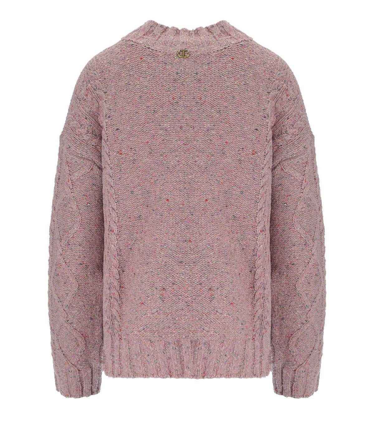 TWINSET PINK TURTLENECK SWEATER