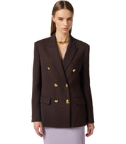 ELISABETTA FRANCHI BRAUN DOPPELREIHIGER BLAZER