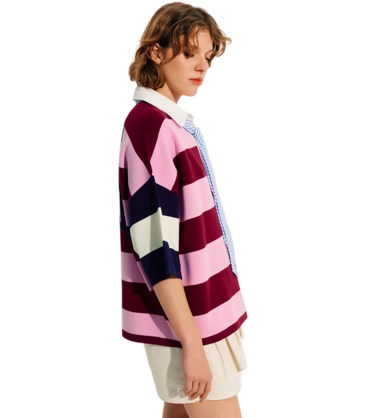 ESSENTIEL ANTWERP JICE MULTICOLORED POLOSHIRT