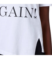 ELISABETTA FRANCHI GESSO ASYMMETRIC T-SHIRT