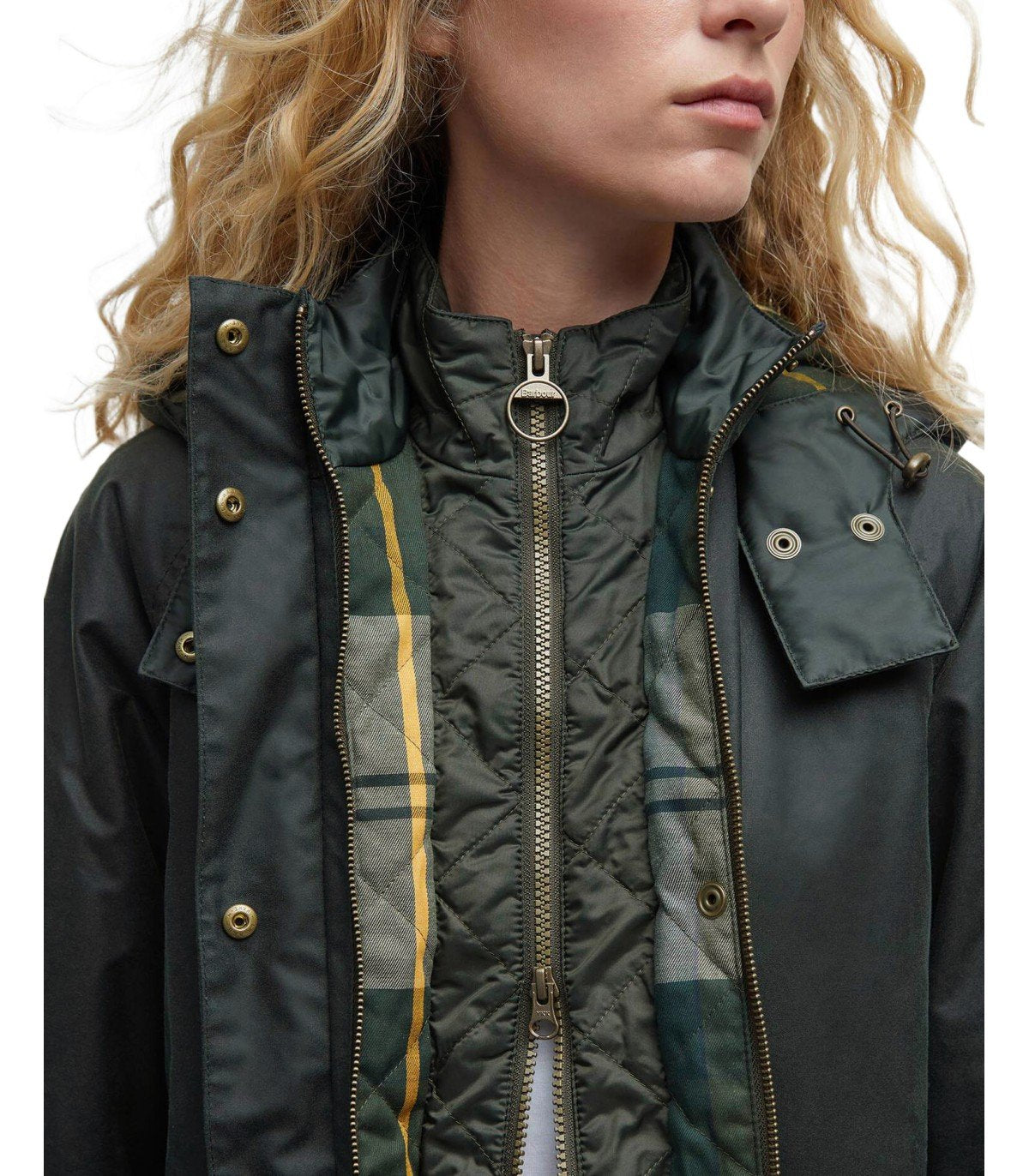 GIACCA CON CAPPUCCIO CANNICH WAX VERDE BARBOUR