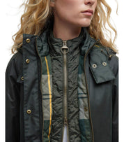 GIACCA CON CAPPUCCIO CANNICH WAX VERDE BARBOUR