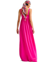 ABITO LUNGO JACOBEAN FUCSIA ESSENTIEL ANTWERP