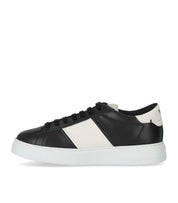 EMPORIO ARMANI BLACK WHITE SNEAKER WITH LOGO