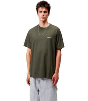 CARHARTT WIP S/S SCRIPT EMBROIDERY LEAF T-SHIRT