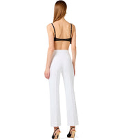 ELISABETTA FRANCHI IVORY FLARE PANTS
