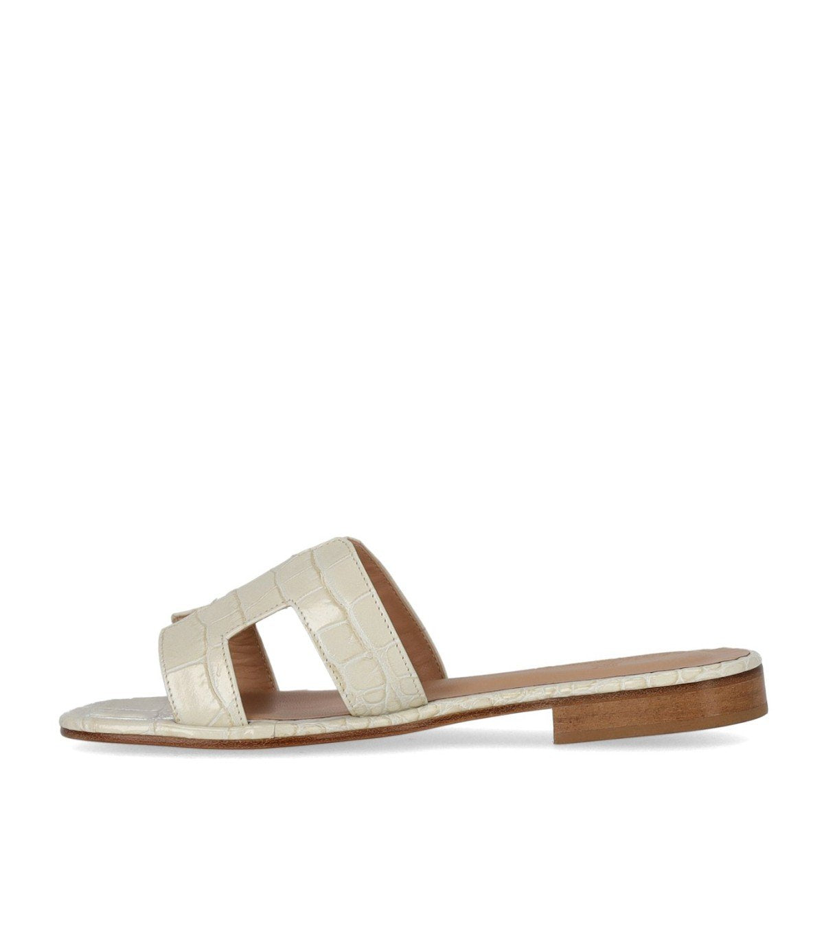 PAOLO FERRARA CROCO PRINT WIT SANDAAL