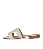 PAOLO FERRARA CROCO PRINT WIT SANDAAL