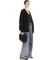 MAX MARA WEEKEND COLOMBA BLACK SEQUINS TOP