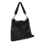 CAMPOMAGGI CARLA L BLACK SHOULDER BAG