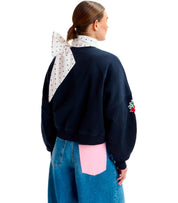 ESSENTIEL ANTWERP ITRO MARINEBLAUWE SWEATSHIRT