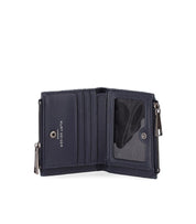 KURT GEIGER KENSINGTON DENIM SMALL BLAUW WALLET