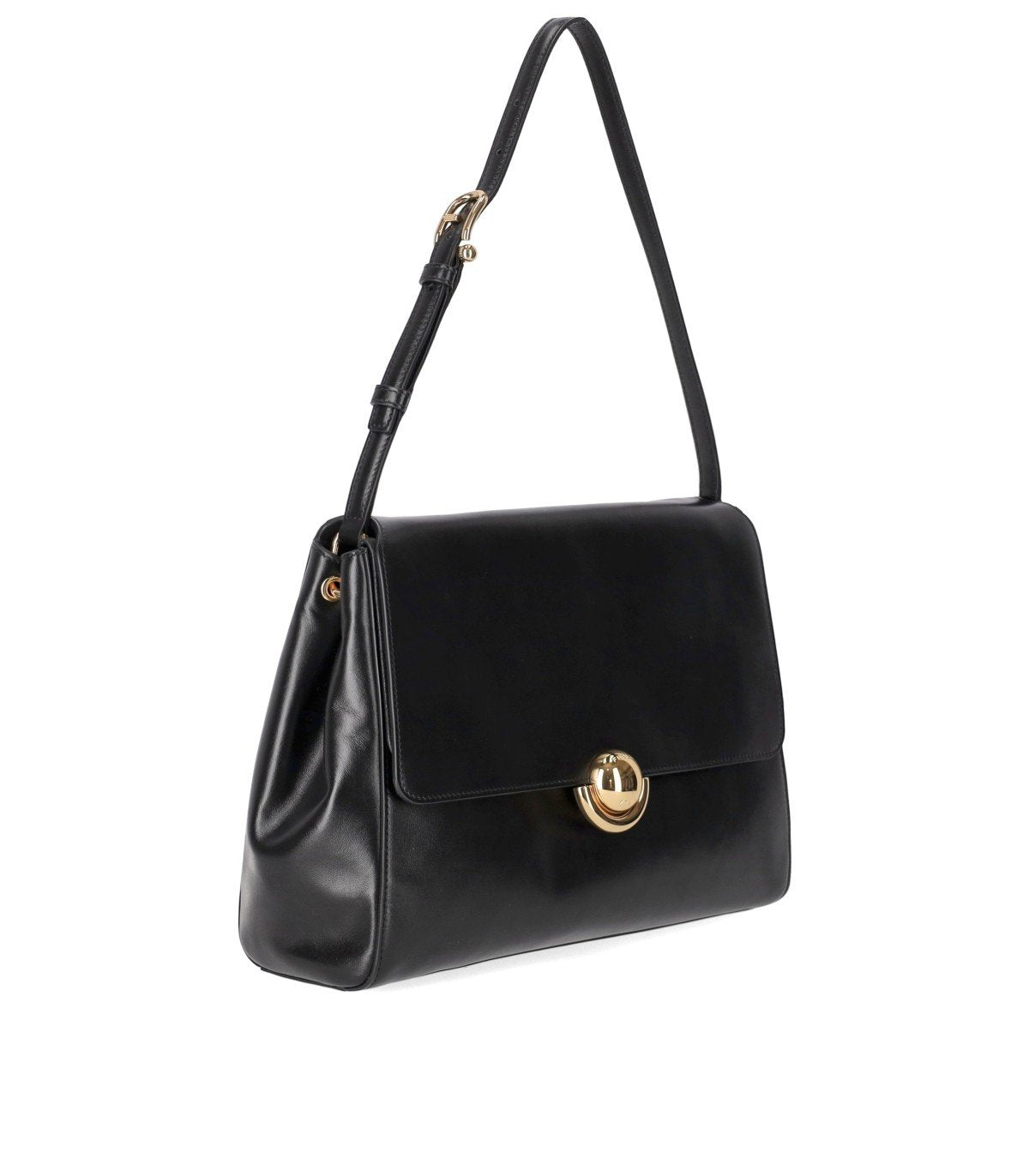 FURLA DOMUS M BLACK SHOULDER BAG