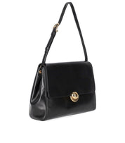 FURLA DOMUS M BLACK SHOULDER BAG