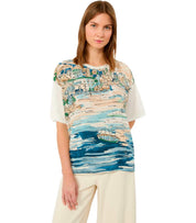 MAX MARA WEEKEND TERZO LIGHT BLUE T-SHIRT
