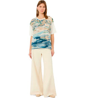MAX MARA WEEKEND TERZO LIGHT BLUE T-SHIRT