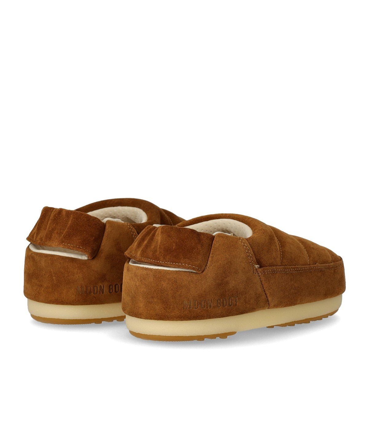 MOON BOOT BAND SUEDE COGNAC SLIPPER