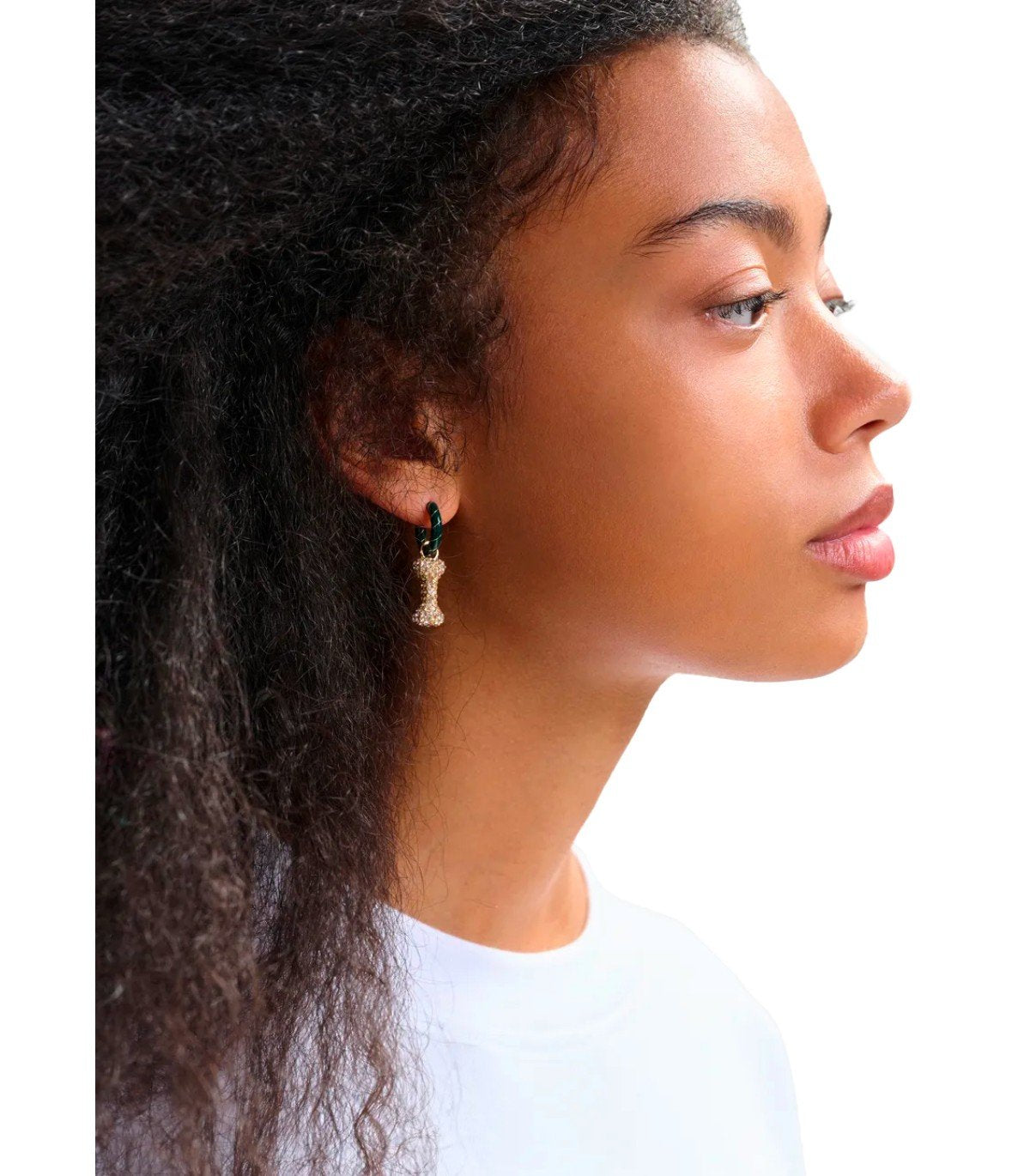 ESSENTIEL ANTWERP JABBIT GREEN EARRINGS