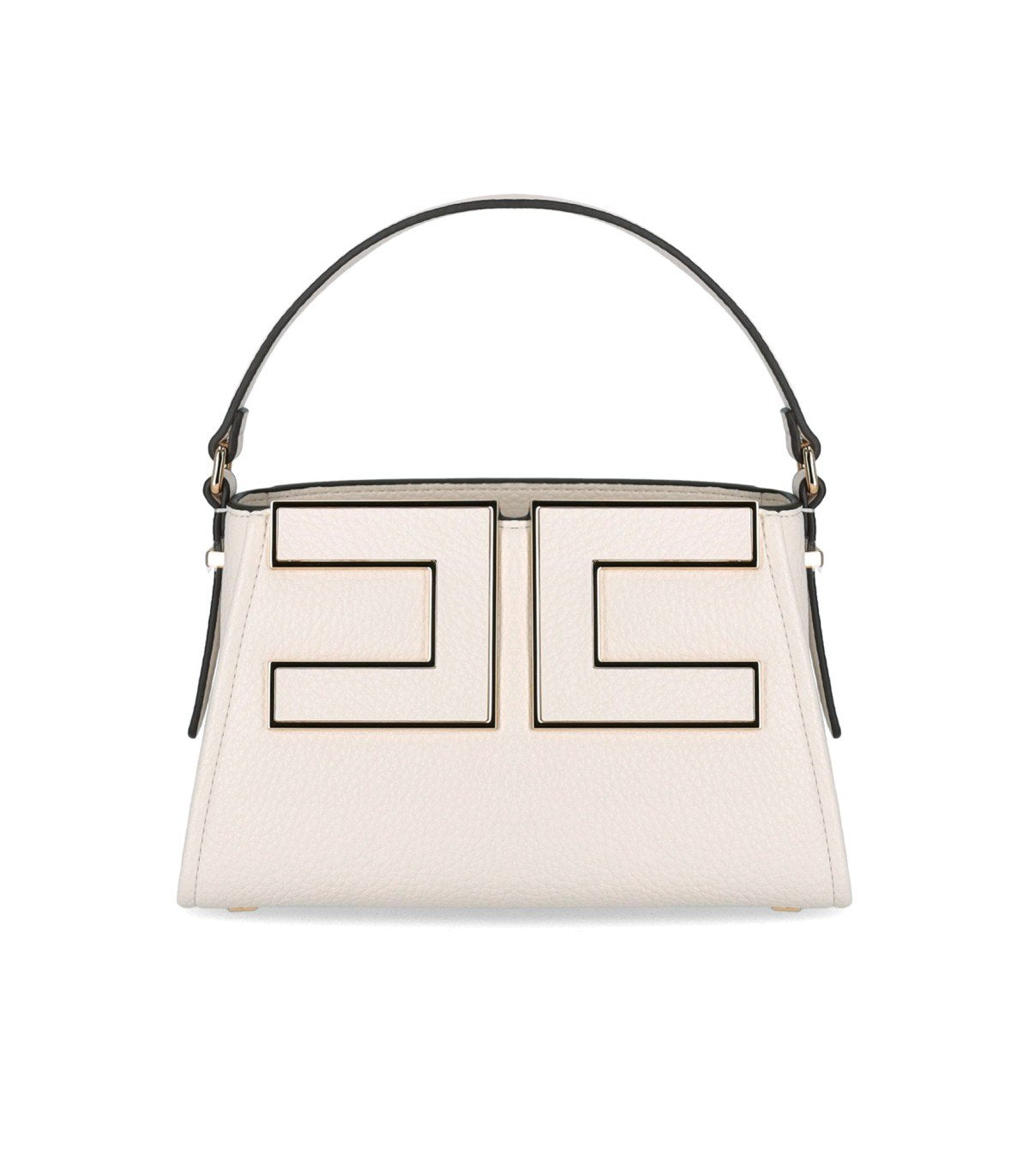 BORSA A MANO MILK CON MAXI LOGO ELISABETTA FRANCHI