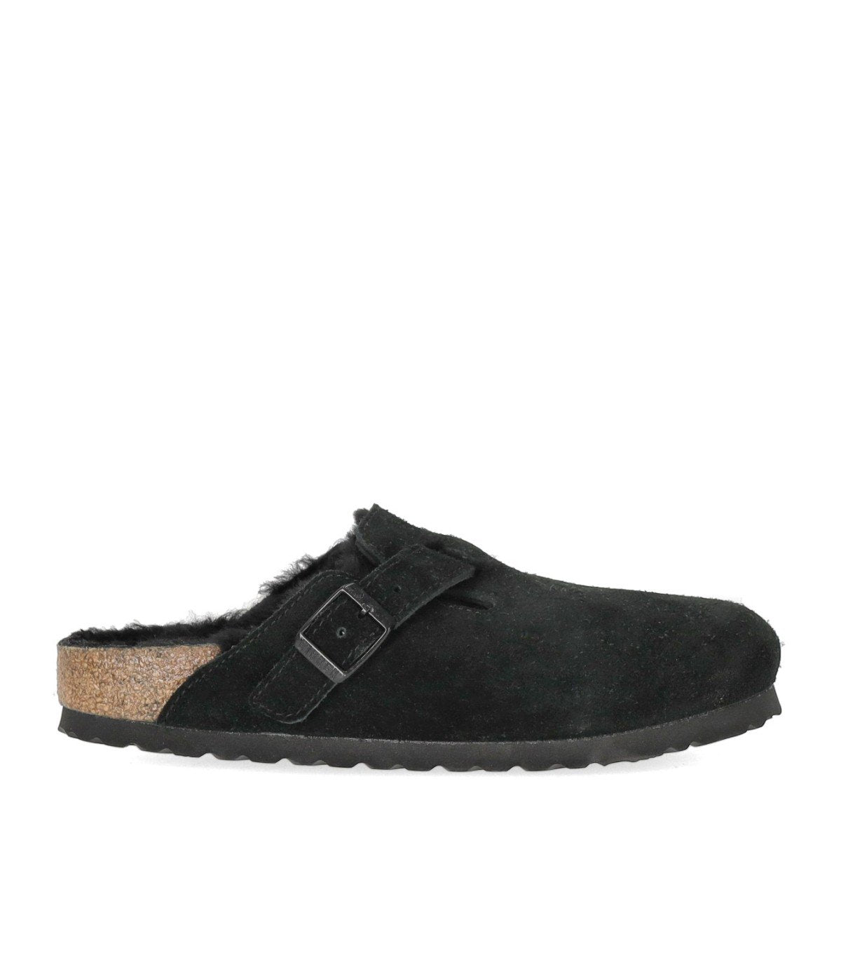 BIRKENSTOCK BOSTON SHEARLING BLACK CLOG