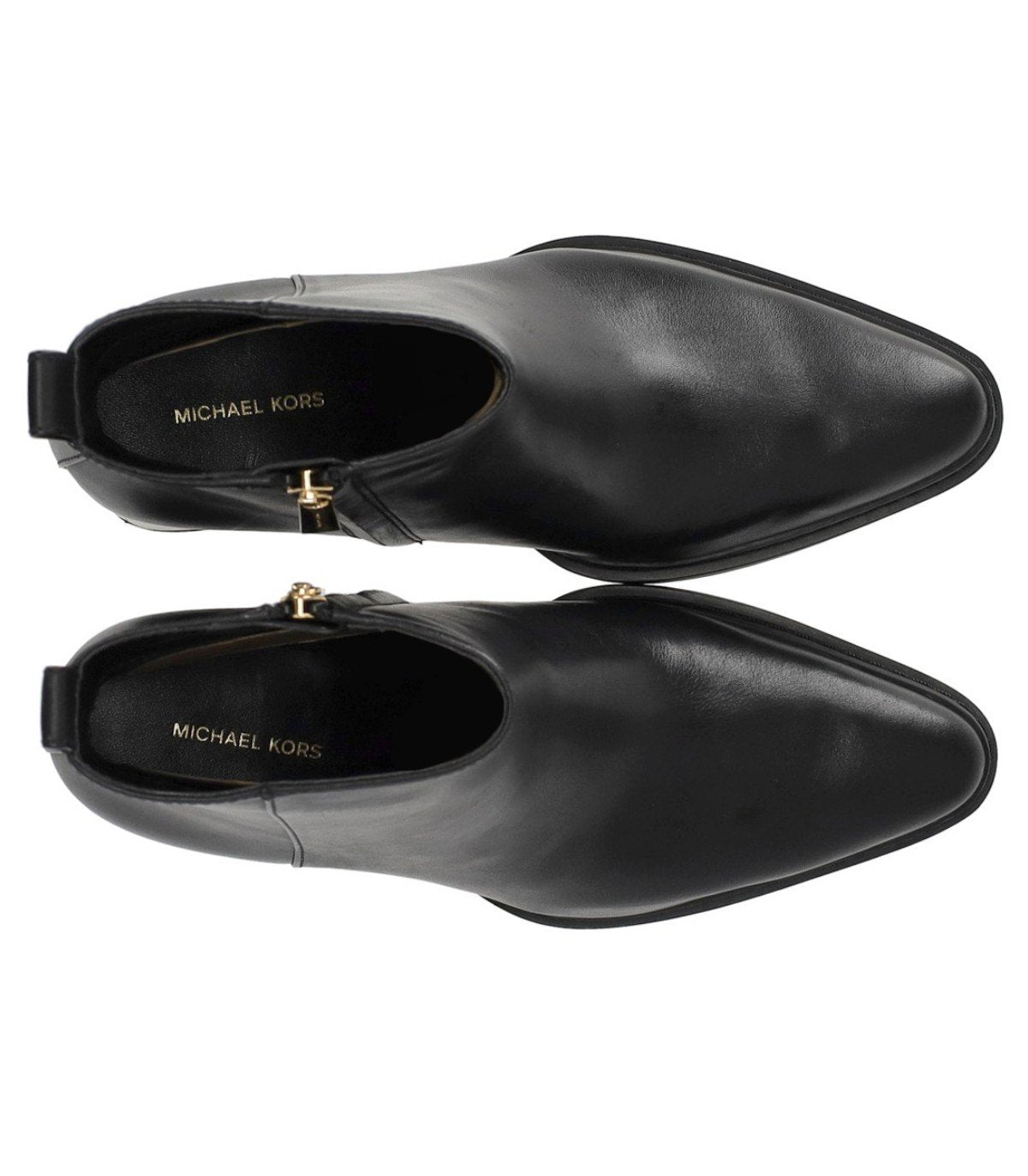 MICHAEL KORS LEX BLACK HEELED ANKLE BOOT