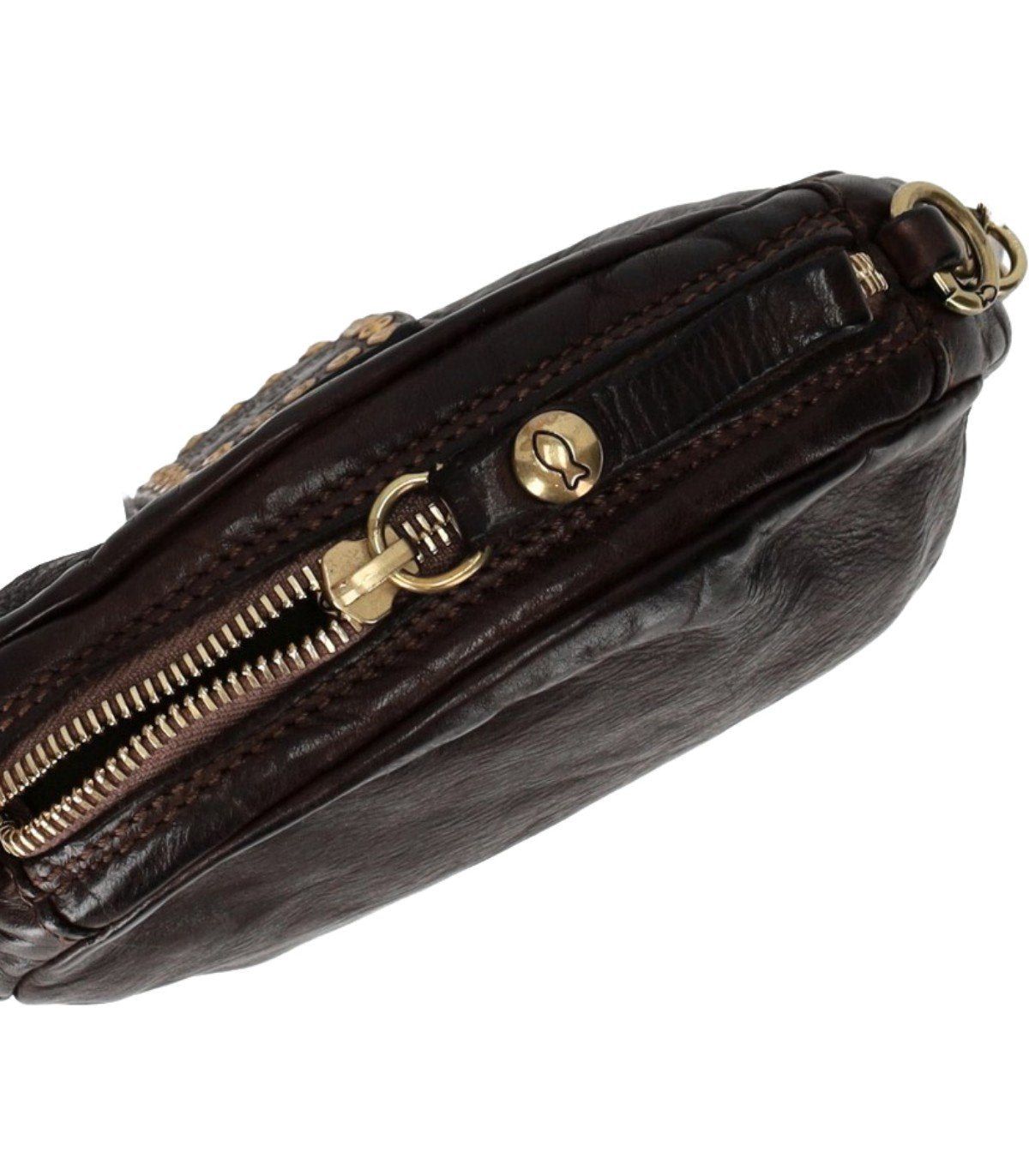 CAMPOMAGGI PRISCILLA DUNKELBRAUNE UMHÄNGETASCHE