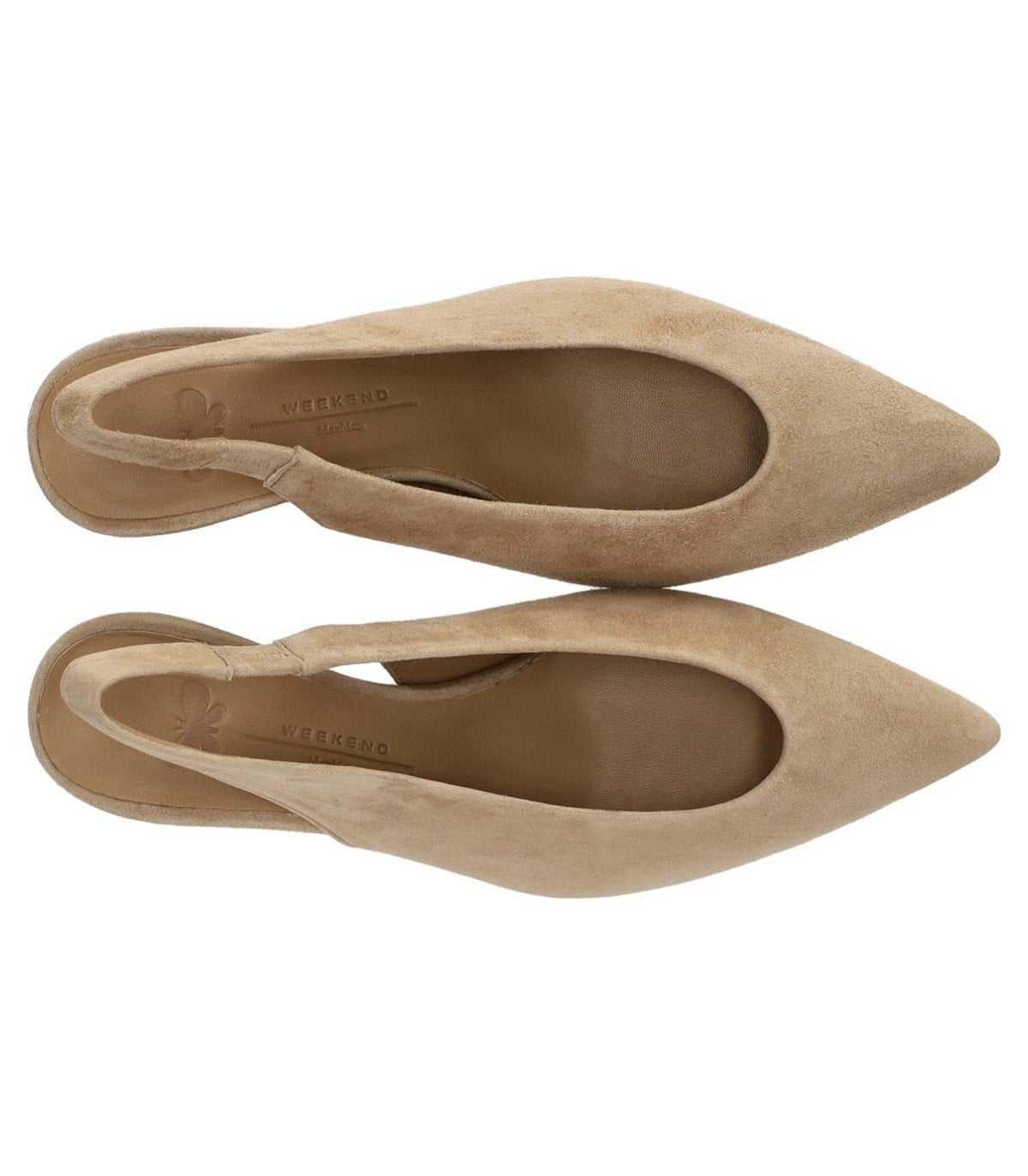 MAX MARA WEEKEND ORMA BEIGE SLINGBACK PUMPS