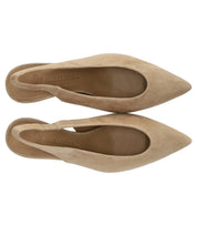 MAX MARA WEEKEND ORMA BEIGE SLINGBACK PUMPS