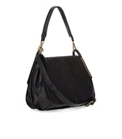 CAMPOMAGGI ENZA BLACK SHOULDER BAG