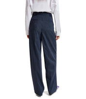 ESSENTIEL ANTWERP HERB BLUE PINSTRIPE TROUSERS