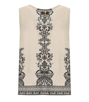 PAHIESA FORMENTERA ECRU AND BLACK TOP