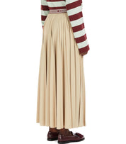 MAX MARA WEEKEND BLEU SABBIA PLEATED SKIRT