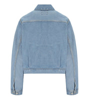 CARHARTT WIP W' ARCA LIGHT BLUE CROPPED DENIM JACKET