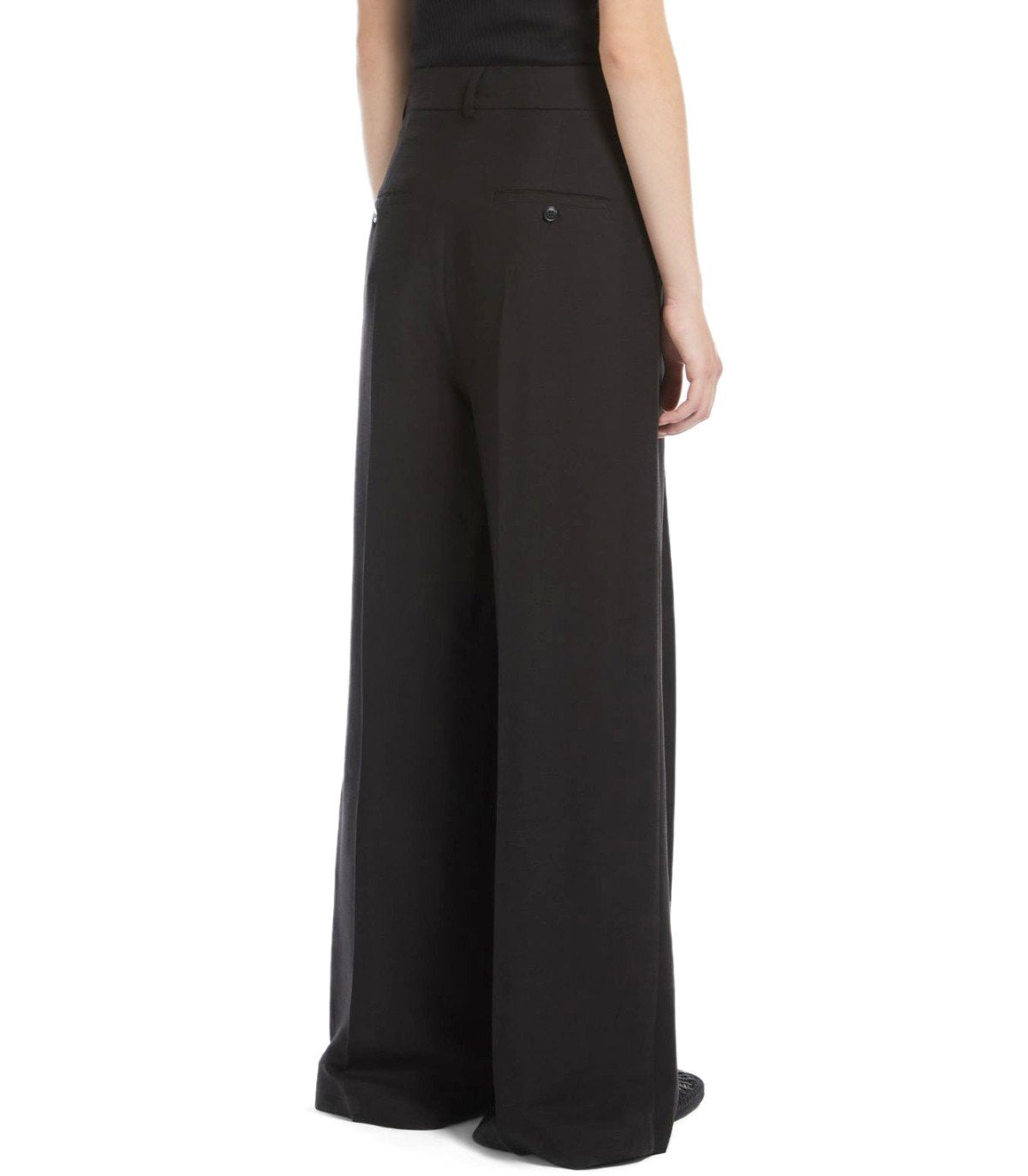 MAX MARA WEEKEND VELIERO BLACK PANTS
