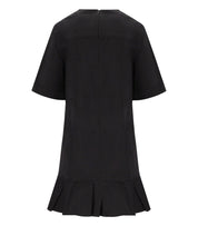 GANNI BLACK STRETCH MINI DRESS