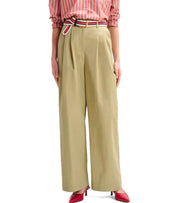 ESSENTIEL ANTWERP JAMMER BEIGE WIDE LEG HOSE