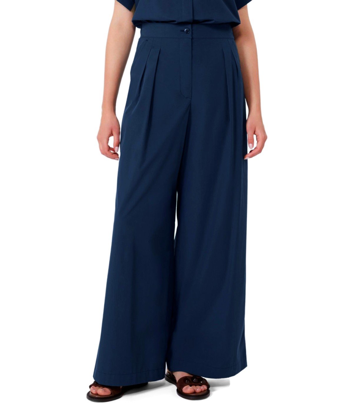 MAX MARA WEEKEND BENDA BLAUW BROEK