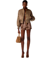 ELISABETTA FRANCHI BRAUNE BOMBERJACKE