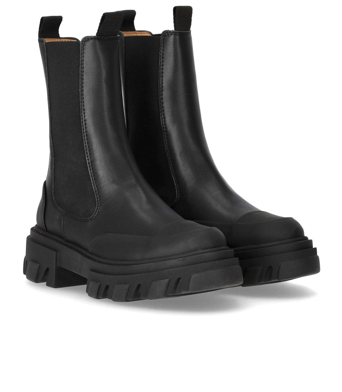 GANNI MID SCHWARZE CHELSEA STIEFELETTE