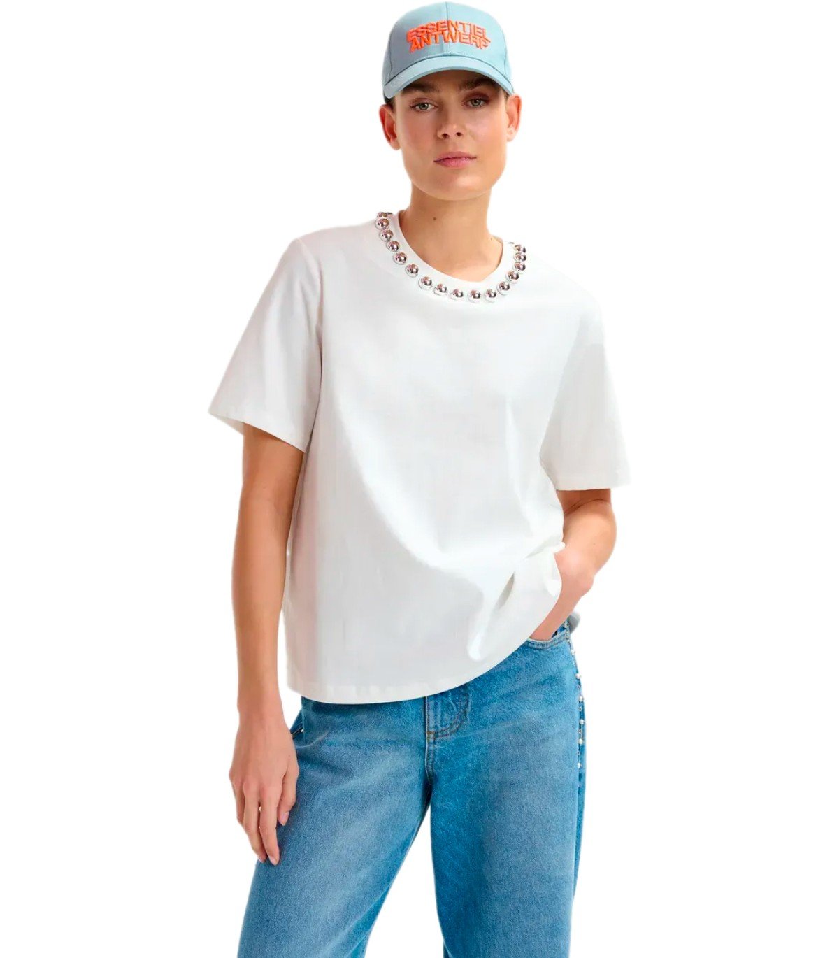 ESSENTIEL ANTWERP INTENSO IVORY T-SHIRT